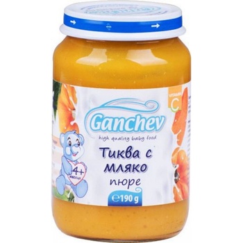 Ганчев пюре десерт тиква с мляко - 190 г
