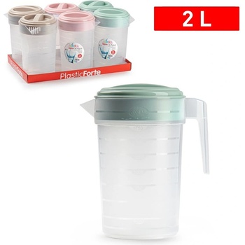PLASTIC FORTE Džbán s viečkom a odmerkou 2 l