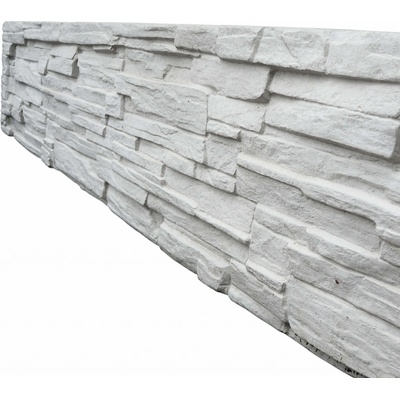 BEVES, Betonplus Betonový panel EXCLUSIVE oboustranný 200x40x4 cm - štípaný kámen - přírodní