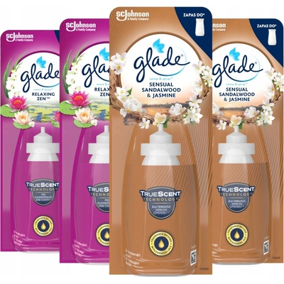 Glade Náplň do osviežovača Sandálový strom + Relaxing Zen 2 x 18 ml