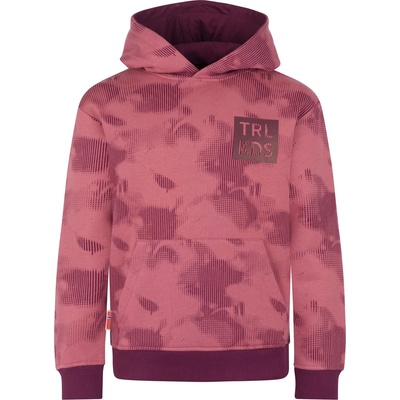 TROLLKIDS Детски суичър Trollkids Kid's Lifjell Sweater Hoodie - Frozen Berry / Deep Ruby - размер 116 (EU) (704-6252-0314)