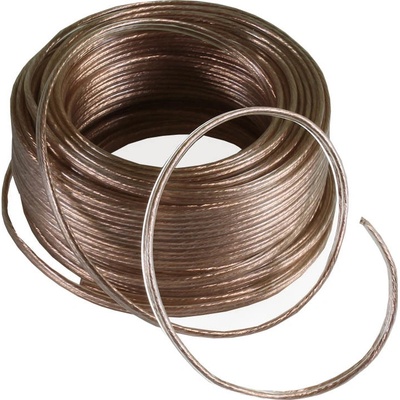 AV-Elmak Kabel CCA dvojlinka transparentní 2x0,75mm 1m