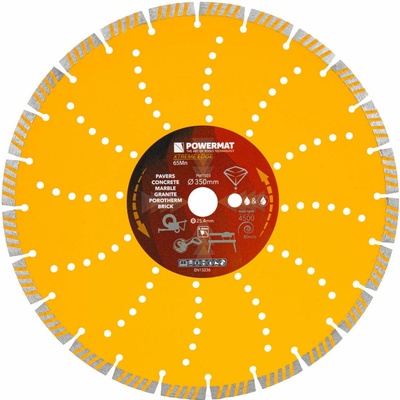 Powermat segmentový diamantový kotúč 350 mm PM-TDCS-3502T