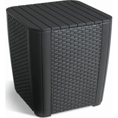 KETER Stůl zahradní s úložným boxem LUZON 43 x 57cm grafit – Zbozi.Blesk.cz