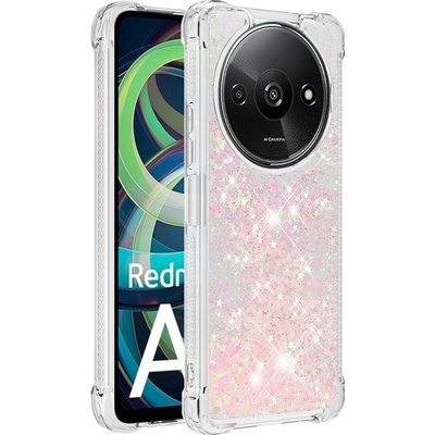 Glitter gelový přesýpací Xiaomi Redmi A3 růžový/hvězdičky