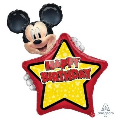 Anagram Hvězda Mickey Mouse 63cm x 76cm fóliový balónek
