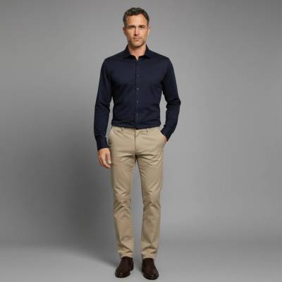Olymp Luxor 24/Seven Modern fit pánská košel'a Dynamic Flex modrá