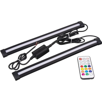 CarClever LED osvětlení vnitřní | vnější RGB 12-24V, RF ovladač, 2 pásky |