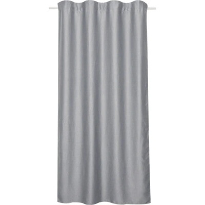 Zatemňovací závěs s řasící páskou Blackout Shine šedý 175 x 135 cm