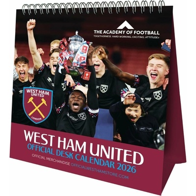 Stolní West Ham United FC měsíční, 17×16 cm 2026
