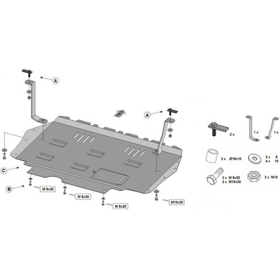 Kryt pod motor VOLKSWAGEN GOLF V PLUS (5M1) - Plech - 8595698041289