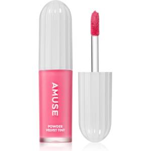 Amuse Cosmetics Powder Velvet Tint дълготрайно течно червило с матиращ ефект цвят 02 Peanut Coral 3.3 гр