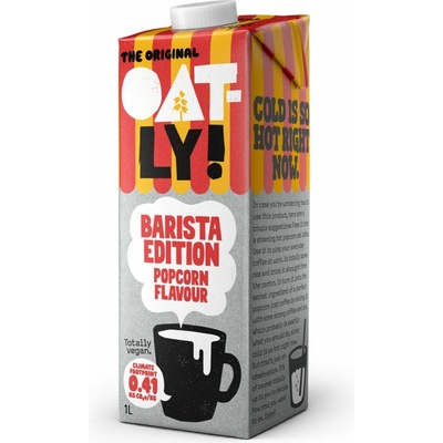 Oatly Ovsený nápoj barista popcorn 1 l