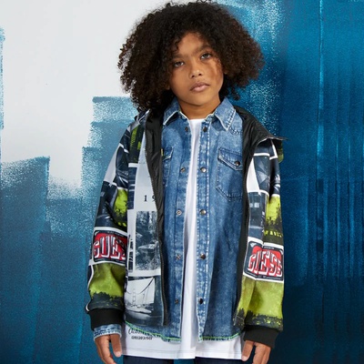 GUESS Двулицево преходно яке за момче Guess