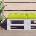 vidaXL Палетна възглавница, яркозелена, текстил (360889)