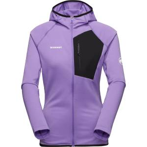 Mammut Дамско поларено яке Mammut Women's Aenergy Light Midlayer Hooded Jacket Fleece jacket - Lavandin / Black (105-5221-0913)