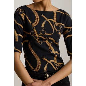 Lauren Ralph Lauren тениска дамска от памук с еластан (200P13948)