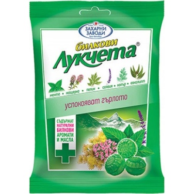 Lukceta Bylinné bonbony 75 g