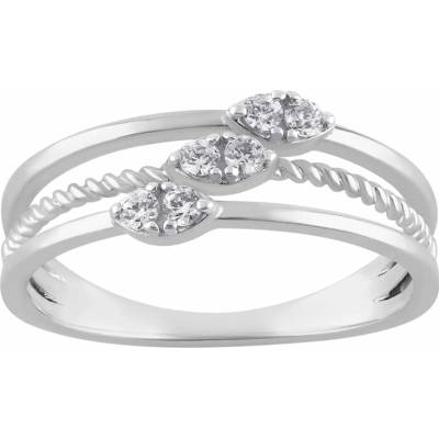 Eppi Zlatý prsteň diamantmi Joe R49549