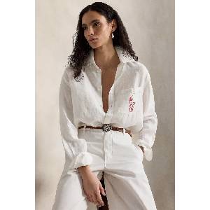 Ralph Lauren риза дамска от лен (211A12786) - answear - 390,97 лв
