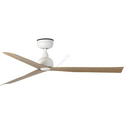 Faro Barcelona Faro 34370wt - Таванен вентилатор marine m, диаметър 125 см, кафяв/бял, ip44, wt + дистанционно управление (fa34370wt)