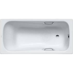 KALDEWEI Ambiente - Правоъгълна вана Dyna Set Star 627, 160x70 см, с отвори за дръжки, противоплъзгащо покритие, Perl-Effekt, бяла 226930003001 (226930003001)