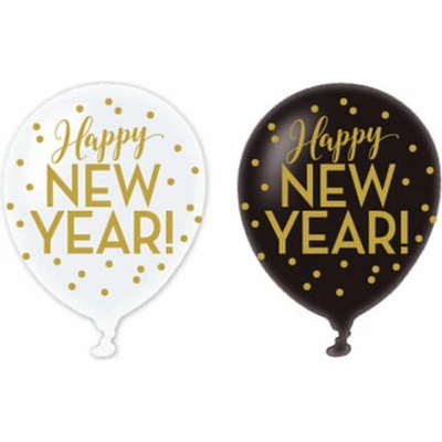 Balónky Happy New Year Star 27 5cm