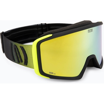 Neon Скиорска маска Neon Eclipse black/yellow/mirror gold