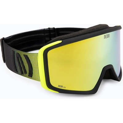 Neon Скиорска маска Neon Eclipse black/yellow/mirror gold