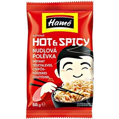 Hamé Nudlová polévka s příchutí hot & spicy 66 g