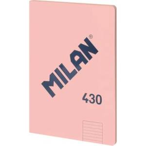 MILAN Тетрадка 1918, А4, широки редове, картонена корица, 48 листа, розова (57242G48P)