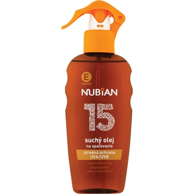 Nubian suchý olej na opaľovanie SPF15 200 ml