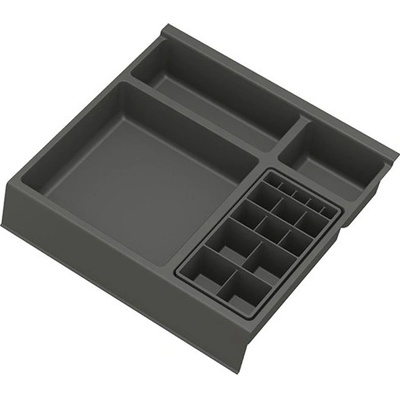 GOLLINUCCI Koupelnový organizér s přísl. pro hloubku 270 mm, antracit 241x242x53