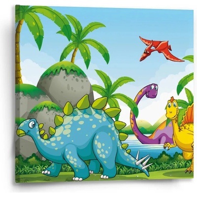 Sablio Obraz Dinosauři 3 - 50x50 cm