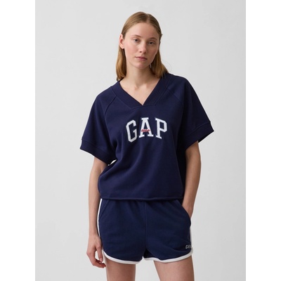 Gap Oversize mikina Athletic s logem Tmavě modrá