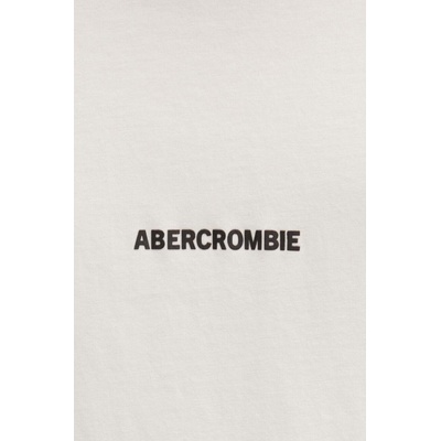 Abercrombie & Fitch Памучна тениска Abercrombie & Fitch в сиво с апликация KI123-1036 (KI123.1036.110)