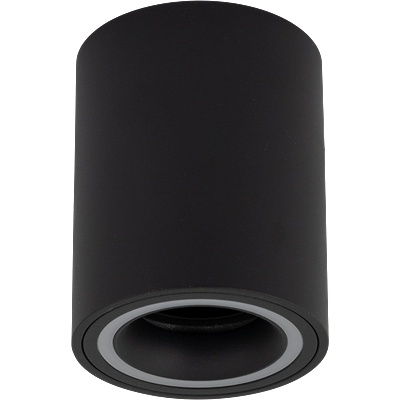 UltraLux ТЯЛО ЗА ОТКРИТ МОНТАЖ, КРЪГ, gu10, СТАЦИОНАРНО, ЧЕРНО, ip20 (sdrgu10bl)