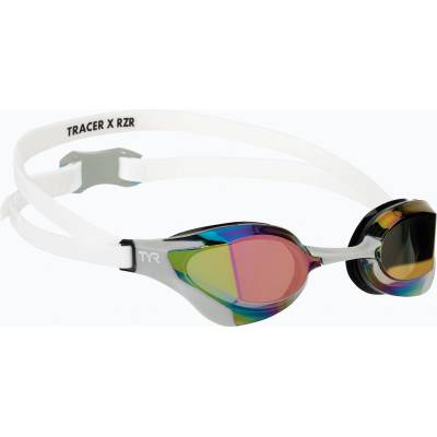 TYR Очила за плуване TYR Tracer-X RZR Mirrored white/grey