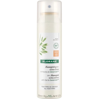 Klorane ultra-upokojujúci suchý šampón na tmavé vlasy 150 ml