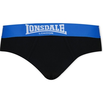 Image 1 of Lonsdale Детски слипове Lonsdale 2 Pack Briefs Junior Boys - Black/Blue