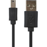 Gigapack Кабел за данни USB - miniUSB, 100 см, ЧЕРЕН (GP-15918)