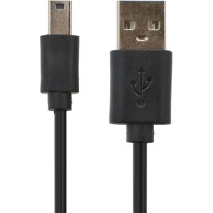 Gigapack Кабел за данни USB - miniUSB, 100 см, ЧЕРЕН (GP-15918)