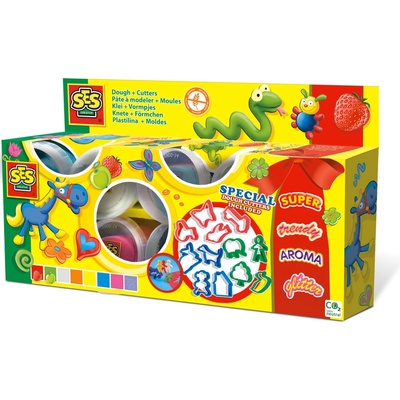 SES Creative Пластелин мания 8x90г с ножчета (498)
