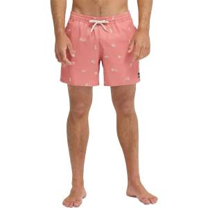 Quiksilver Бански гащета Quiksilver Stretch Printed Volley 16´´ swimming shorts - Pink (Desert Sand Spaced Out)