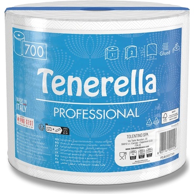 Tenerella Extra - papírové útěrky - 2vrstvé, 21,7 x 21,5 cm, 700 útržků – Sleviste.cz