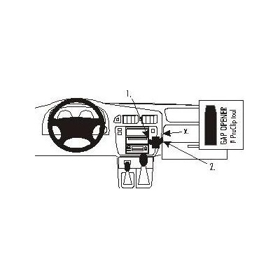 Brodit ProClip montážní konzole pro Nissan Patrol 98-10, na střed 852603