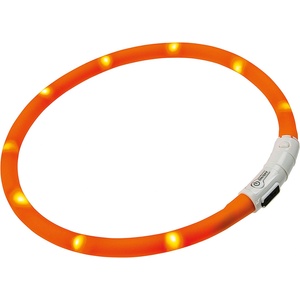 Ferplast Night Over - Светещ нашийник с USB за зареждане за кучета , 70 см