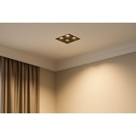  ЛУНА quadro 4x1.5w 3000k 105x46 h47mm bl+wh dali dim (1036d)