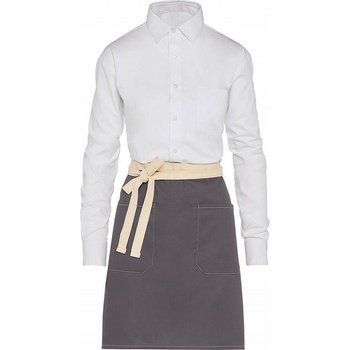 SG Accessories Bistro Ex JASSZ Bistro Kontrastní Bistro zástěra Santorini s předními kapsami Šedá