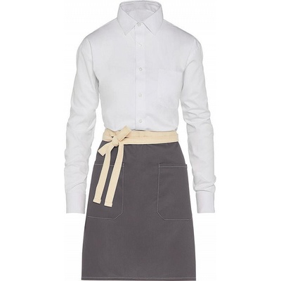 SG Accessories Bistro Ex JASSZ Bistro Kontrastní Bistro zástěra Santorini s předními kapsami Šedá